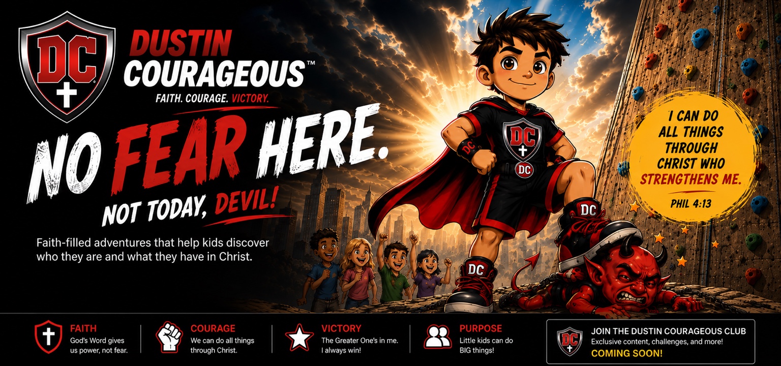 Dustin Courageous — No Fear Here. Not Today, Devil!